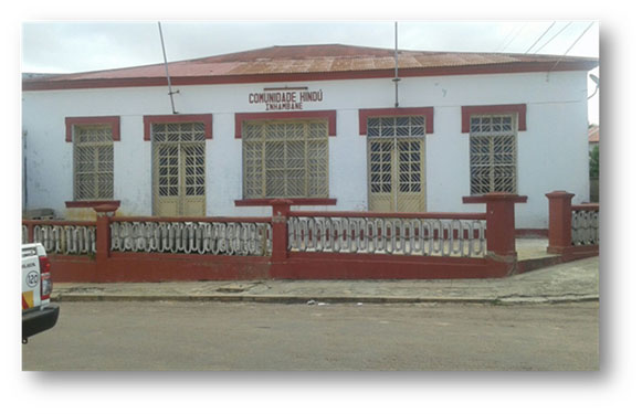 The building of Hindu Sarvajanik Sabha in Inhambane. Photo courtesy Mr. Minesh Bhadrassene.