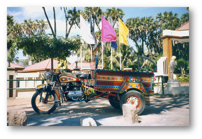 Colourful chhakdas (local fatfatiya - type of transport)