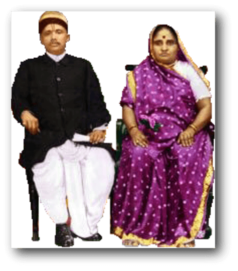 Mr. Calachande Irachande with his wife, Mrs. Kesar